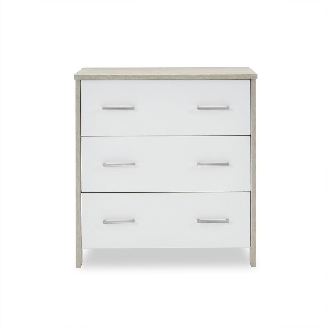 Obaby Nika 2 Piece Room Set - Grey Wash + White-Nursery Sets-Grey Wash & White-No Mattress | Natural Baby Shower