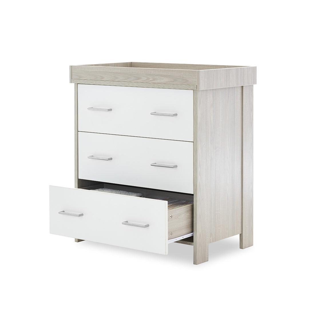 Obaby Nika 2 Piece Room Set - Grey Wash + White-Nursery Sets-Grey Wash & White-No Mattress | Natural Baby Shower