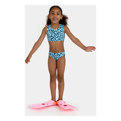 Beach & Bandits - Ocean Leopard 2-Piece UV-Protective Swimsuit Made from Recycled Fibers | Blue