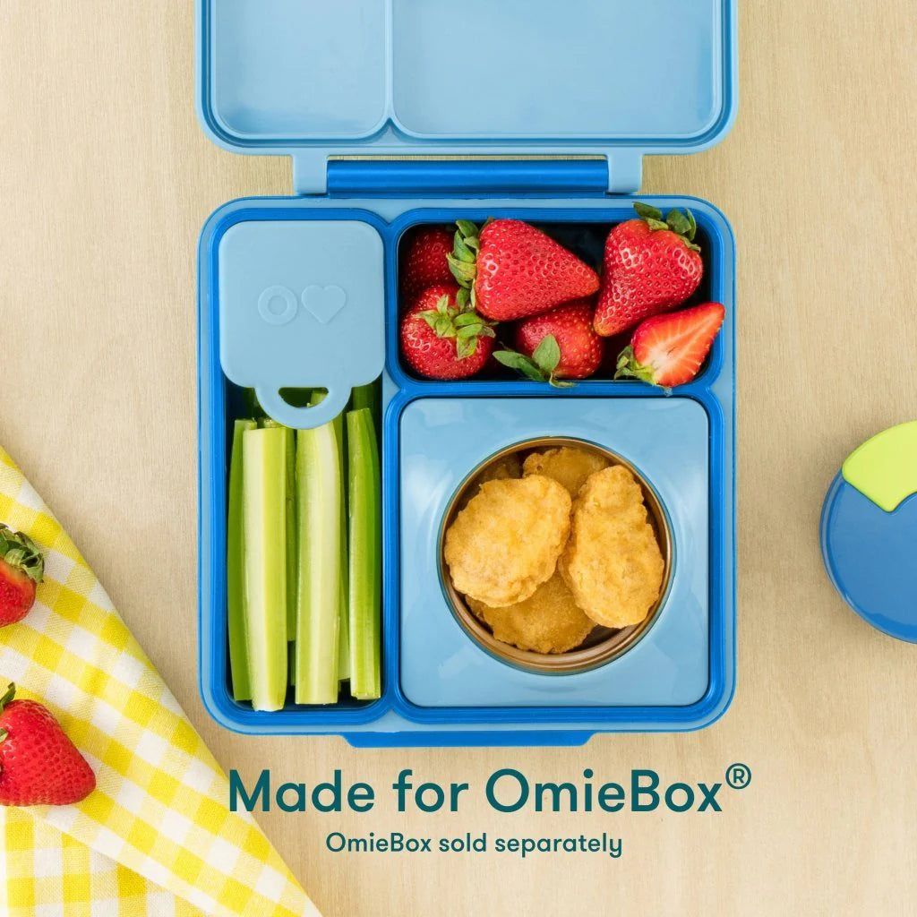 OmieBox Bento Box Inner Compartment Containers 2-Pack Red and Yellow