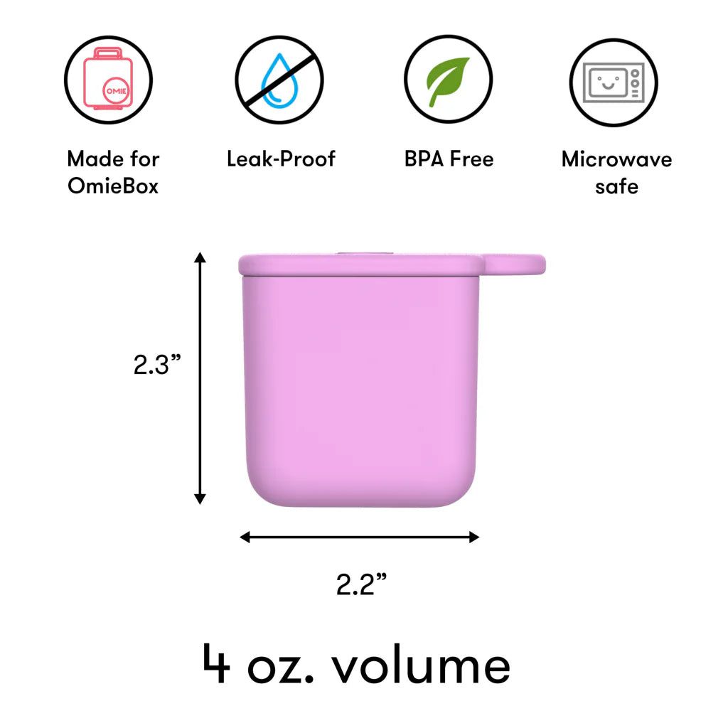 OmieBox Bento Box Inner Compartment Containers 2-Pack Red and Yellow