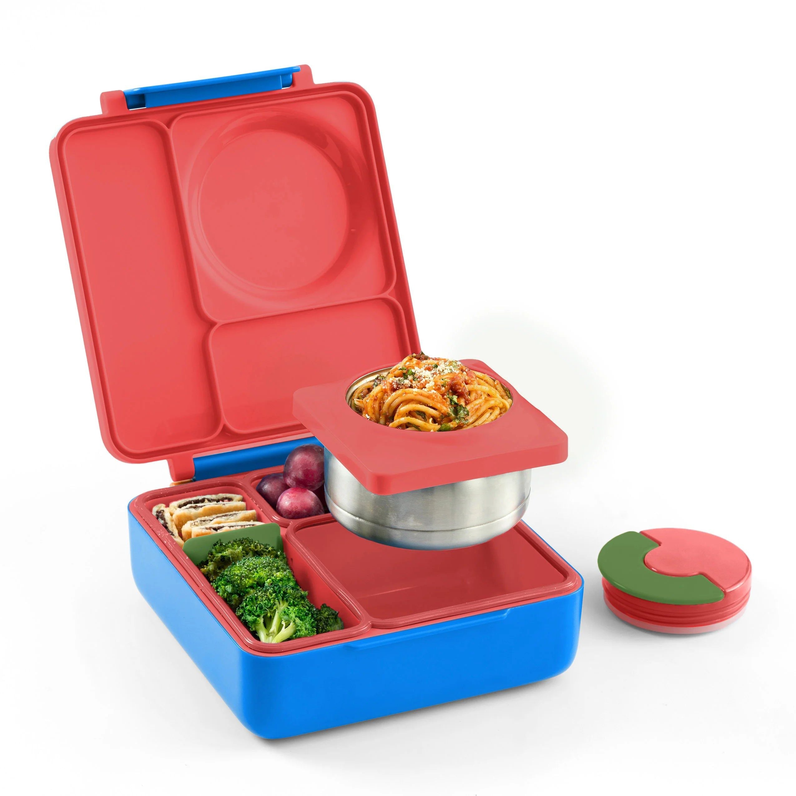 OmieBox Thermal Insulated Red Bento Lunch Box
