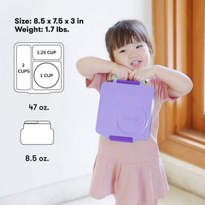 Omiebox - Insulated Lilac Purple Bento Lunch Box