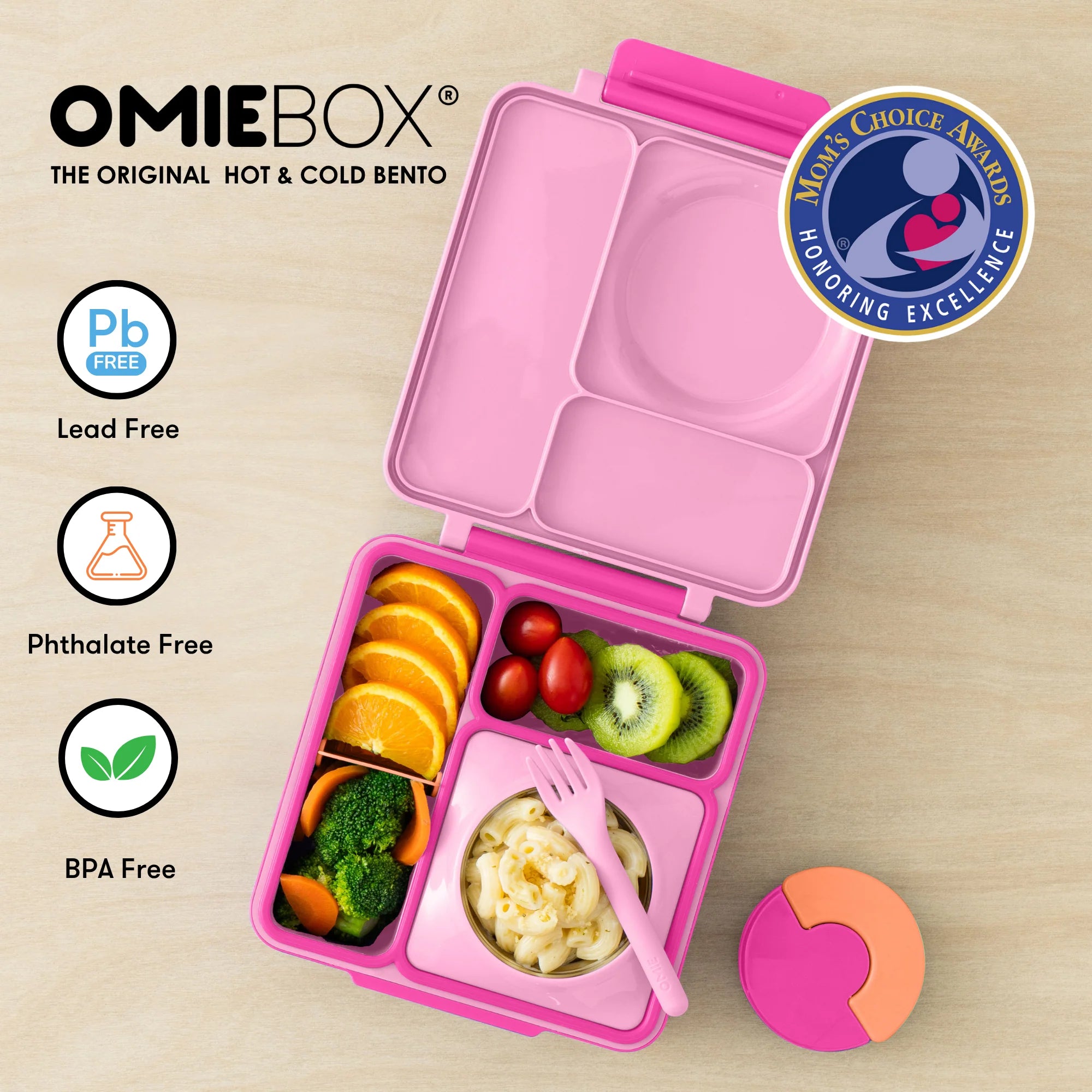 Omiebox - Insulated Fairy Pink Bento Lunch Box