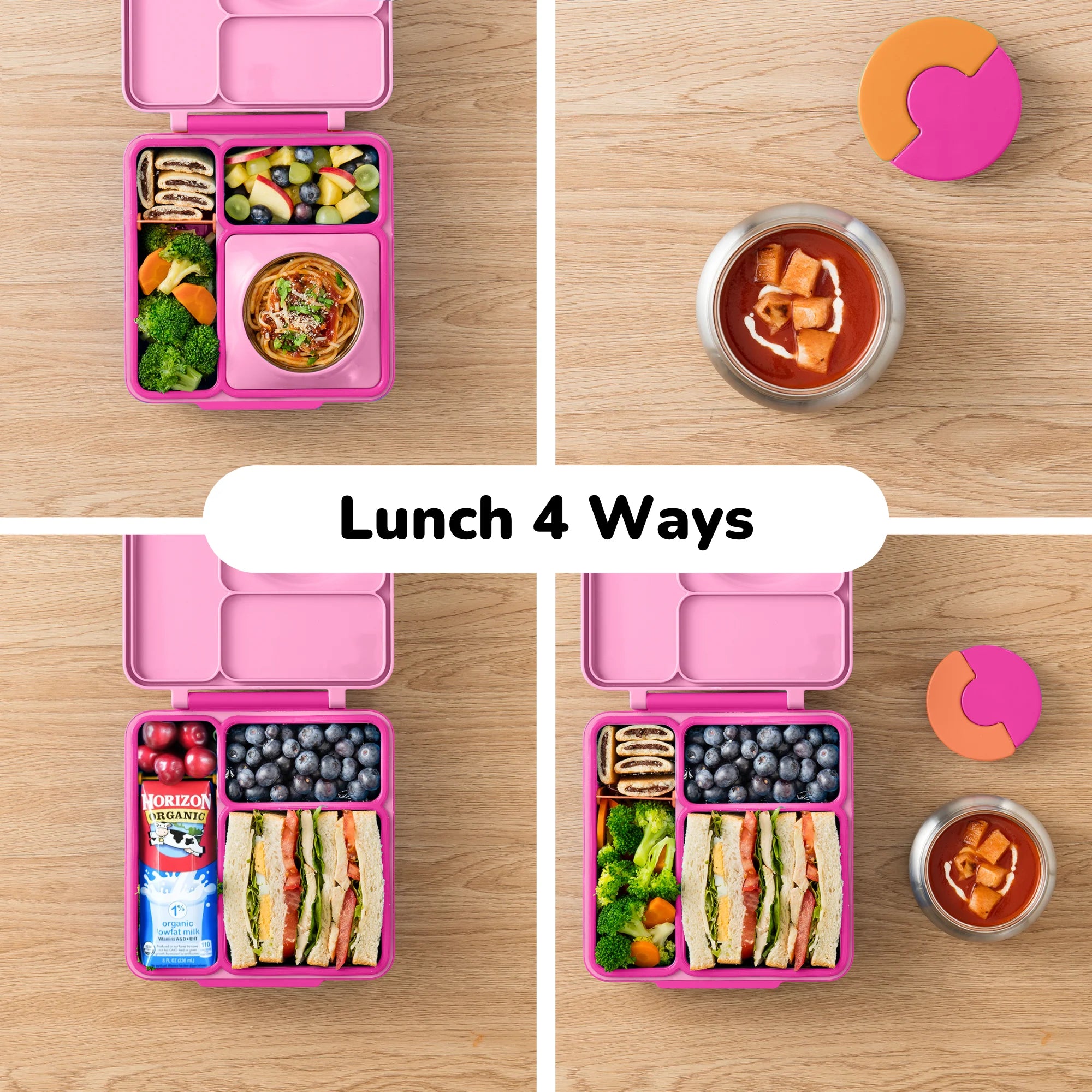 Omiebox - Insulated Fairy Pink Bento Lunch Box