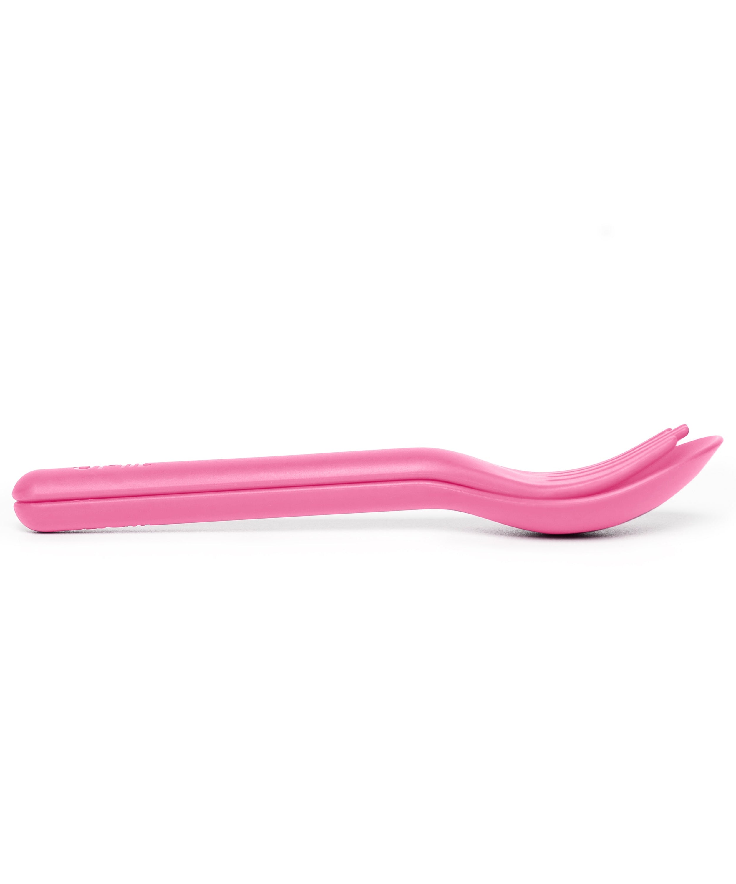 Omiebox - OmiePod Balloon Pink Silicone Fork and Spoon Set