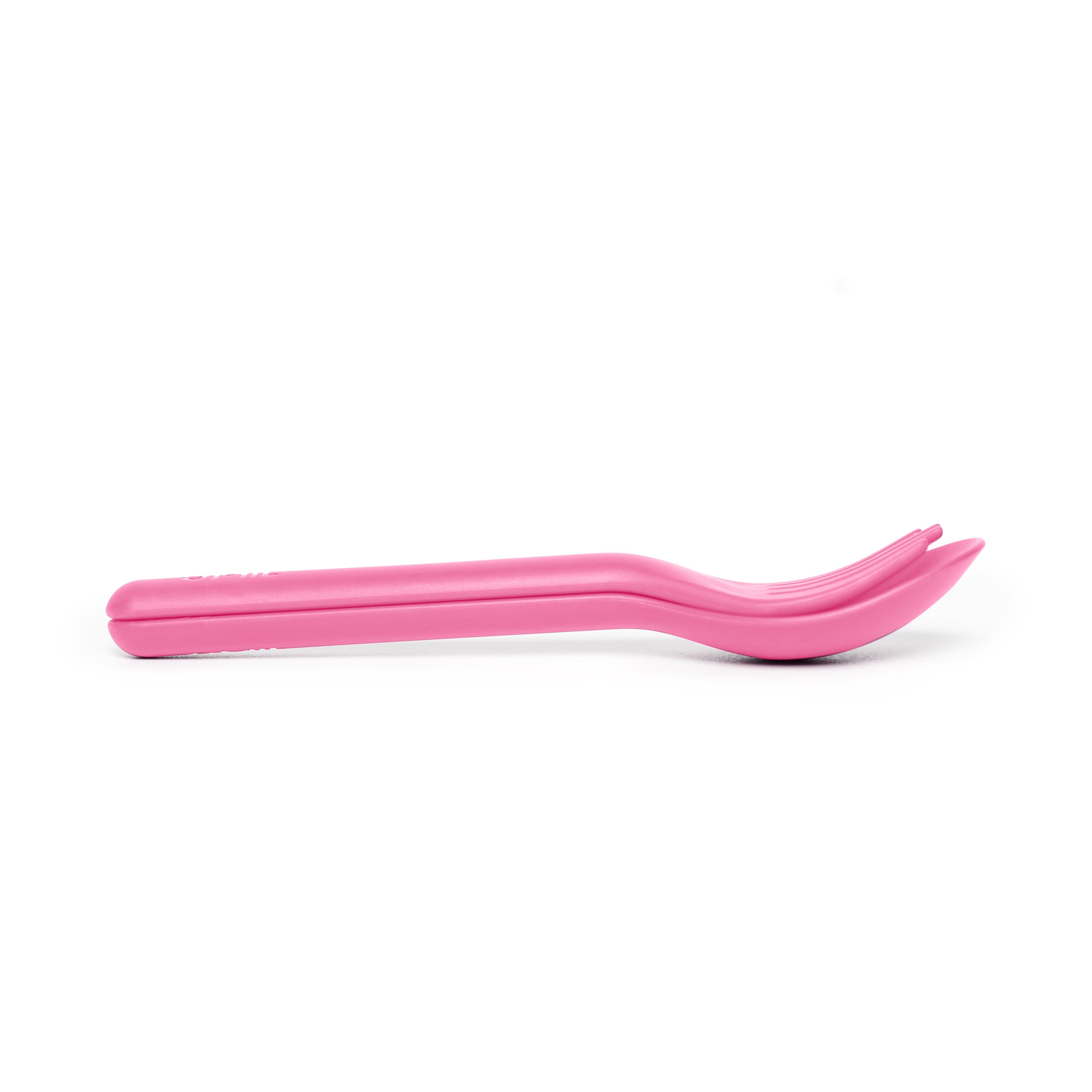 Omiebox - OmiePod Balloon Pink Silicone Fork and Spoon Set