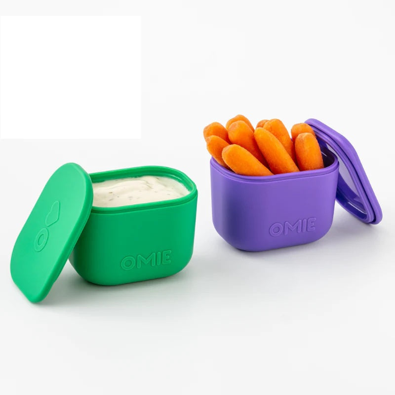 Omiebox - UP Bento Box Inner Compartment Containers 2pcs Purple/Green