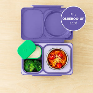Omiebox - UP Bento Box Inner Compartments Set of 2 Purple/Green