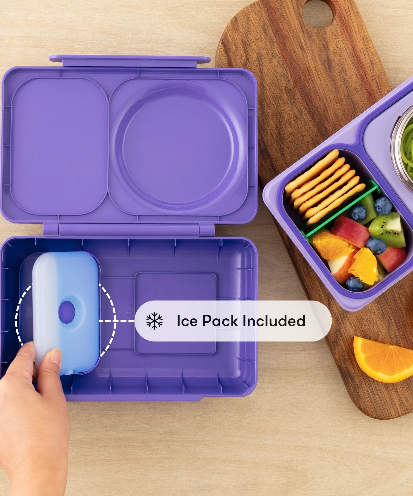 Omiebox - UP Heat Insulated 2nd Generation Galaxy Purple Bento Lunch Box