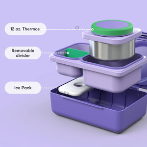 Omiebox - UP Insulated 2nd Generation Galaxy Purple Bento Lunch Box