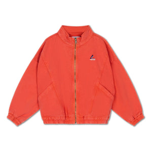Repose AMS - Organic Cotton Denim Windbreaker | Red