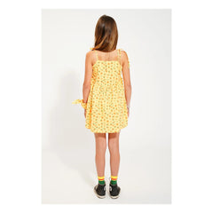 Piupiuchick - Organic Cotton Flower Dress | Yellow