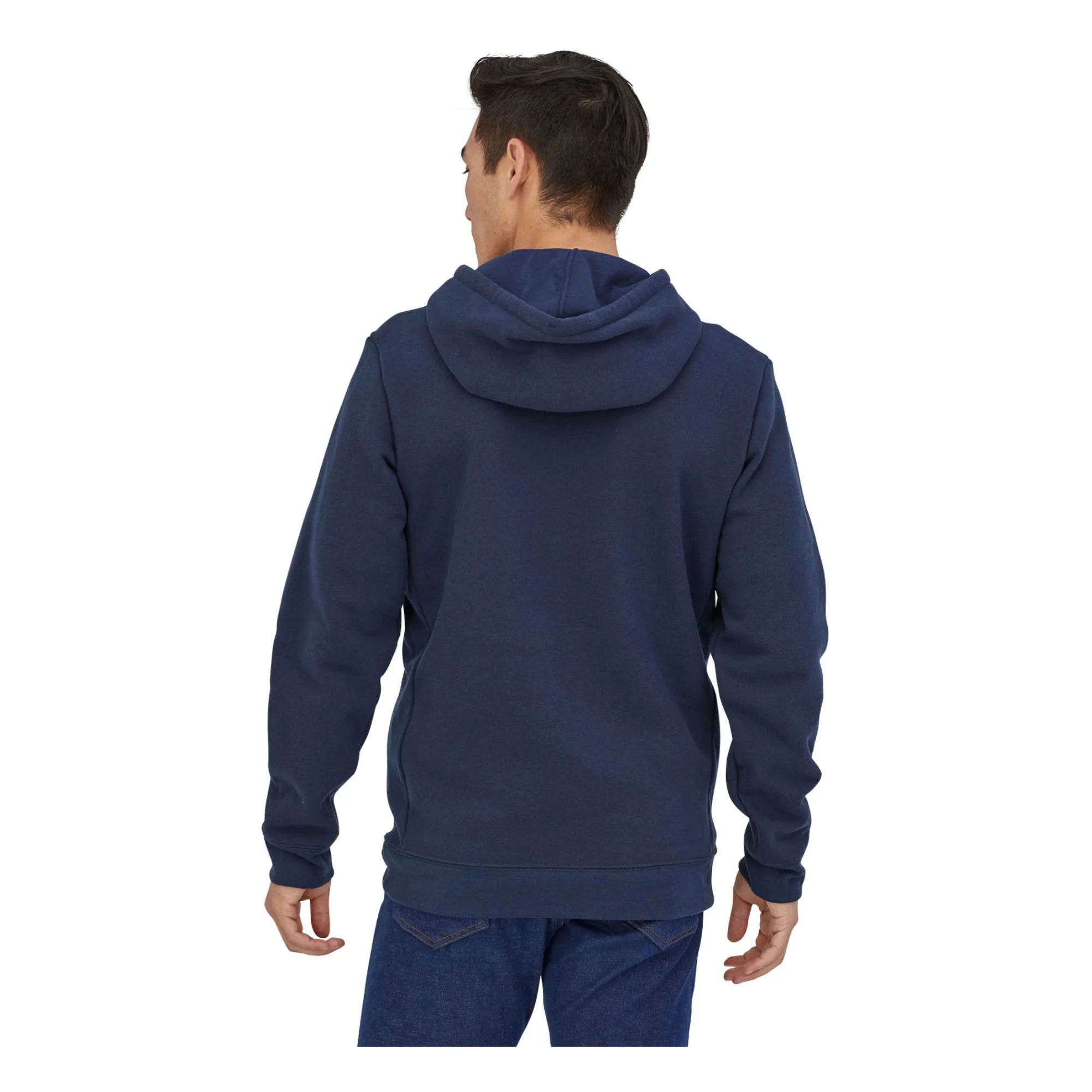 Patagonia - P-6 Logo Geri Dönüştürülmüş Polyester Hoodie - Erkek Koleksiyonu | Lacivert