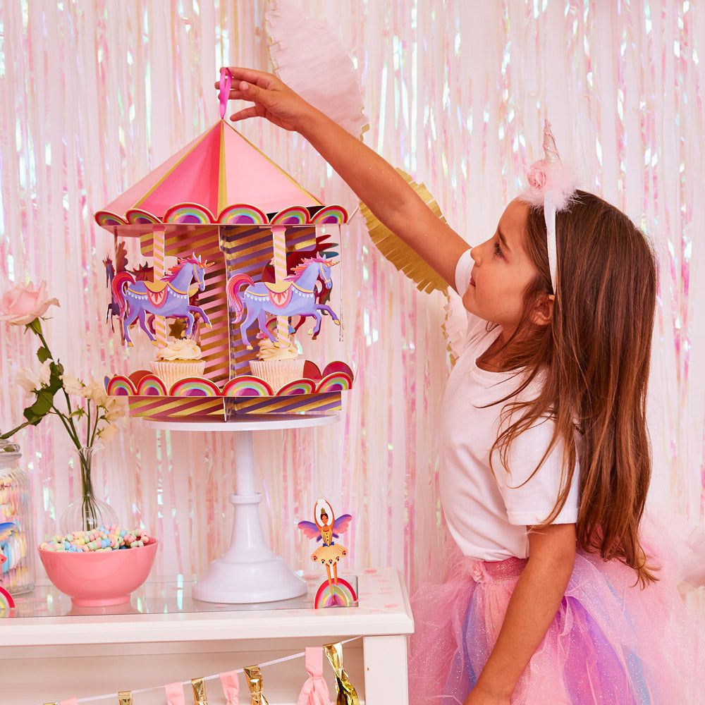 Party Pieces - Unicorn Carousel Treat Stand 