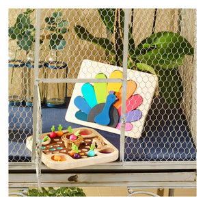 Vilac - Peacock Shape Matching Puzzle - Andy Westface