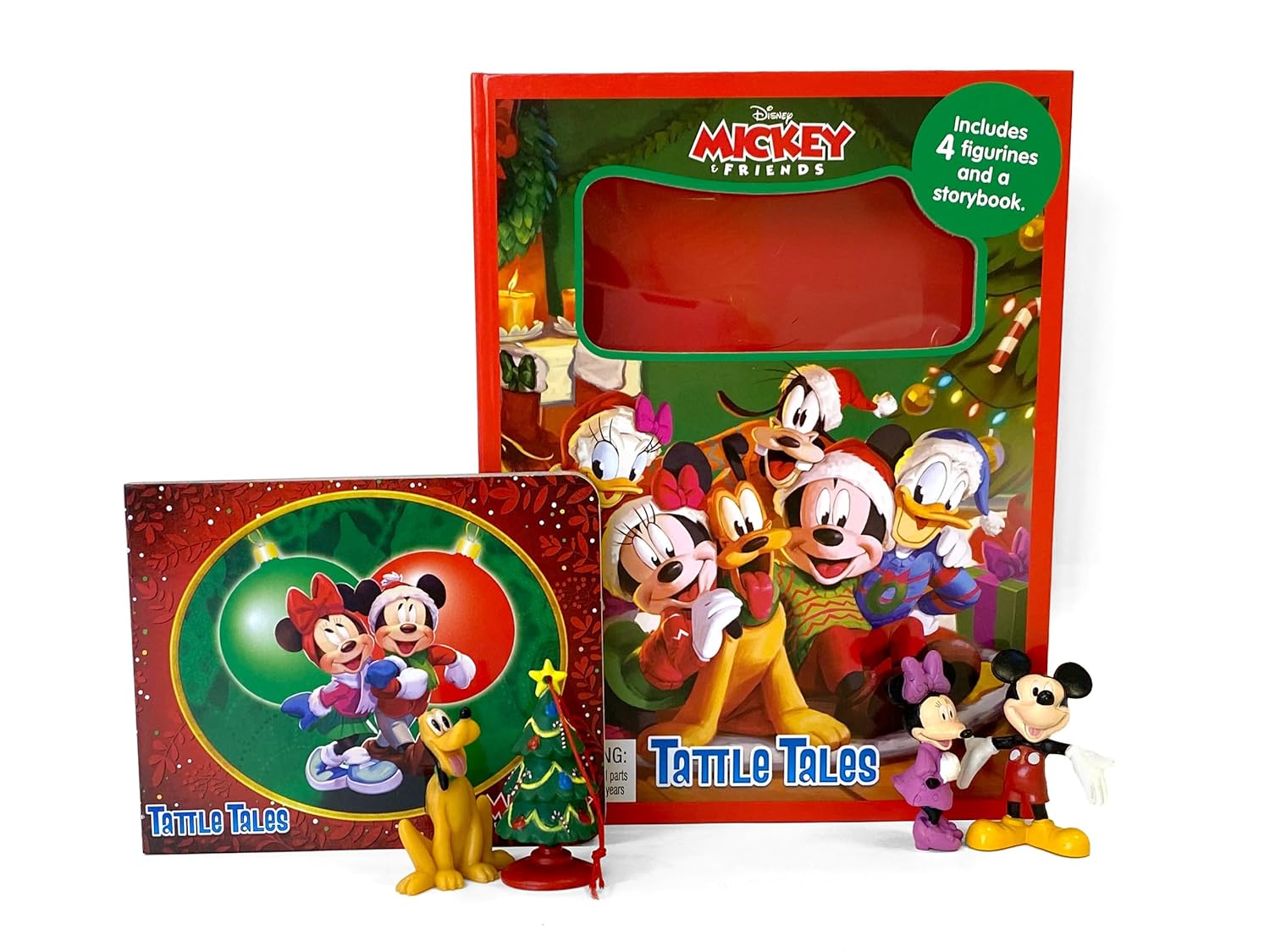 Phidal - Mickey and Friends Christmas Fun Figure Toy English Activity and Story Book