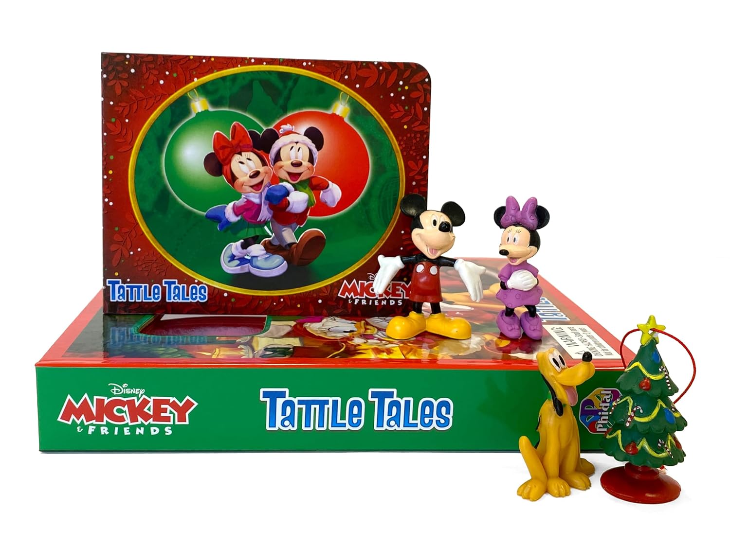 Phidal - Mickey and Friends Christmas Fun Figure Toy English Activity and Story Book