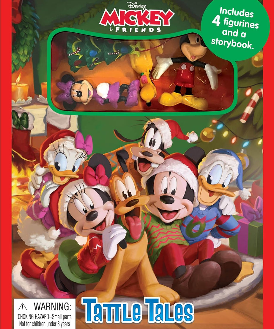 Phidal - Mickey and Friends Christmas Fun Figure Toy English Activity and Story Book