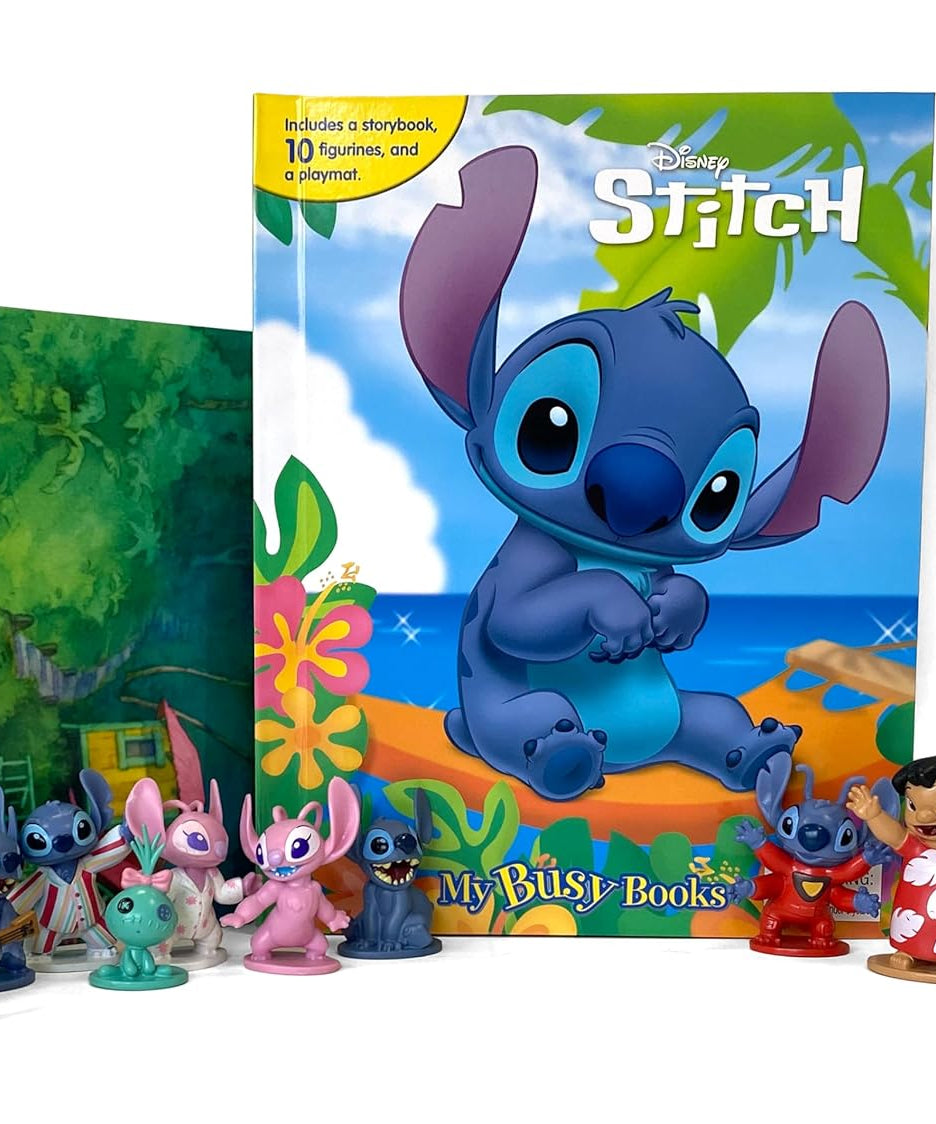 Phidal - Stitch Figurine Toy English Activity and Story Book