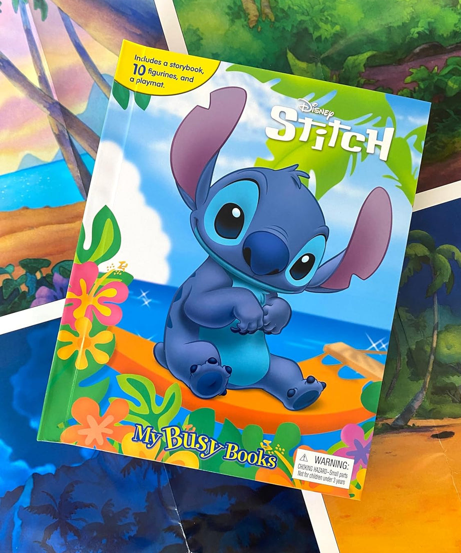 Phidal - Stitch Figurine Toy English Activity and Story Book