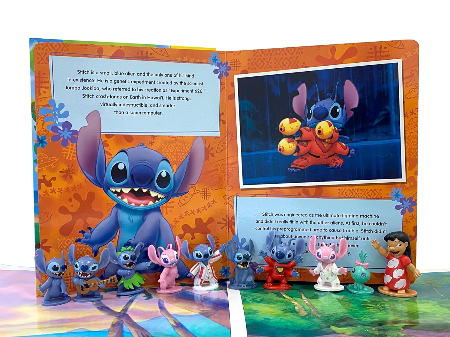 Phidal - Stitch Figurine Toy English Activity and Story Book