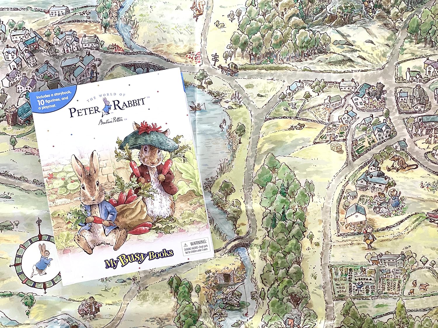 Phidal - Rabbit Peter Figurine Toy English Activity and Story Book