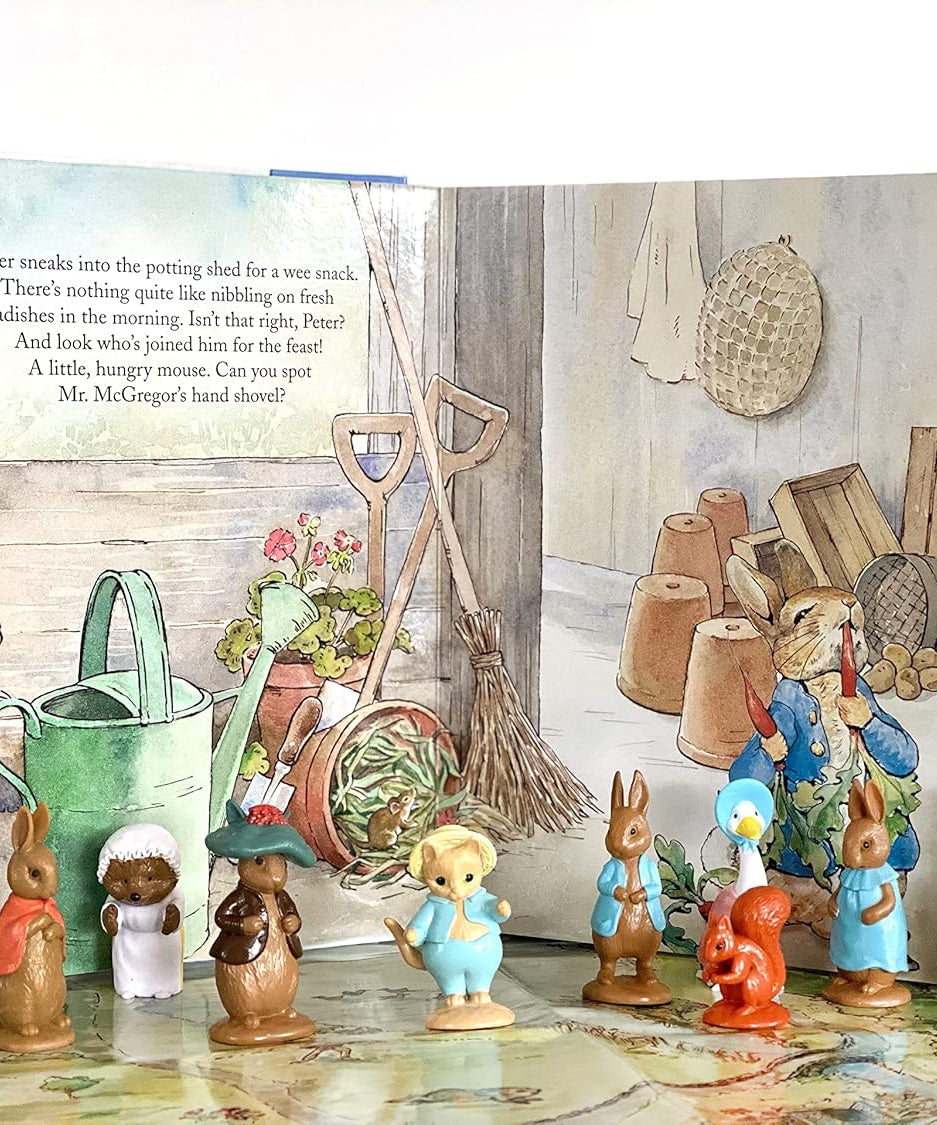 Phidal - Rabbit Peter Figurine Toy English Activity and Story Book