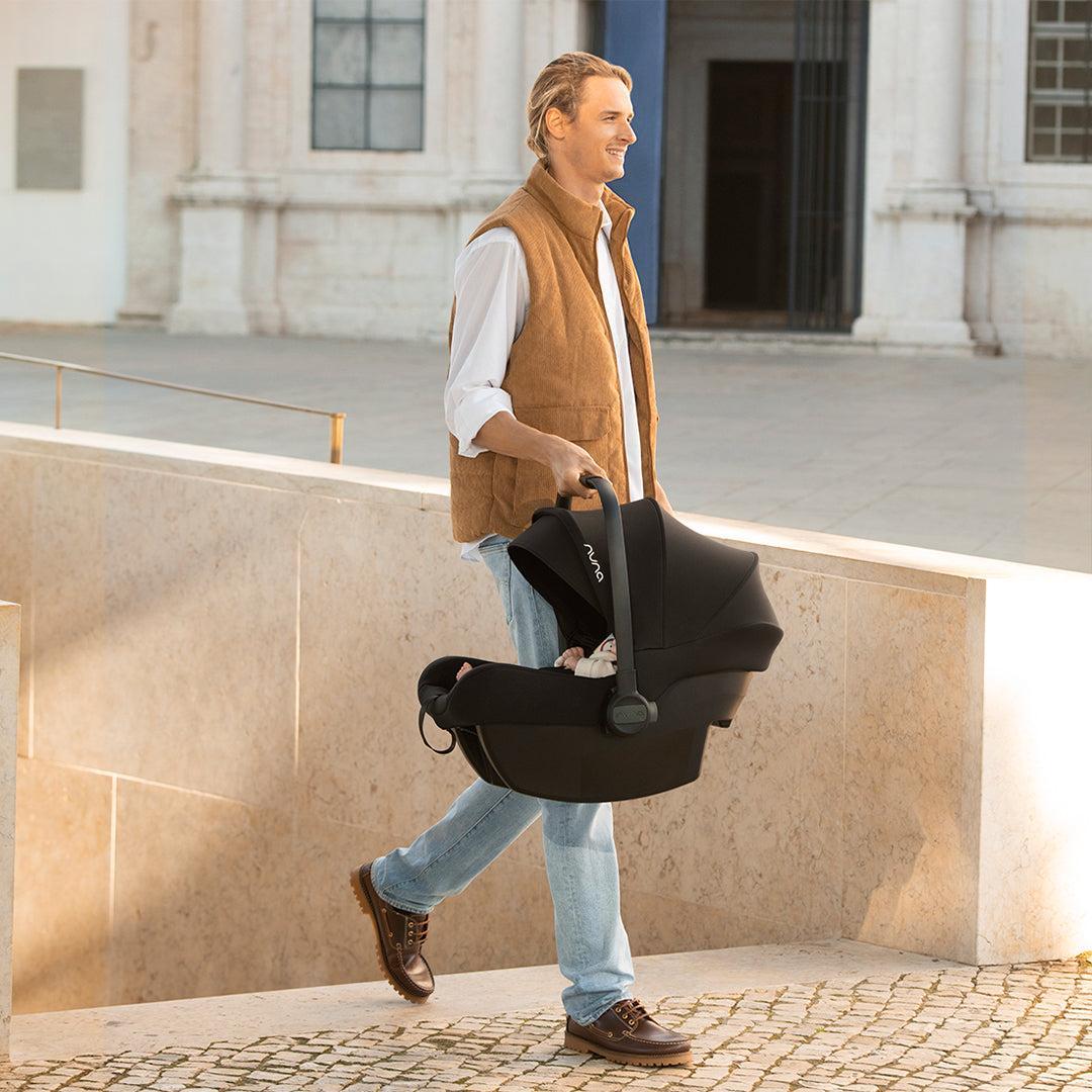 Nuna PIPA Lite Car Seat - Caviar-Car Seats-Caviar-No Base | Natural Baby Shower