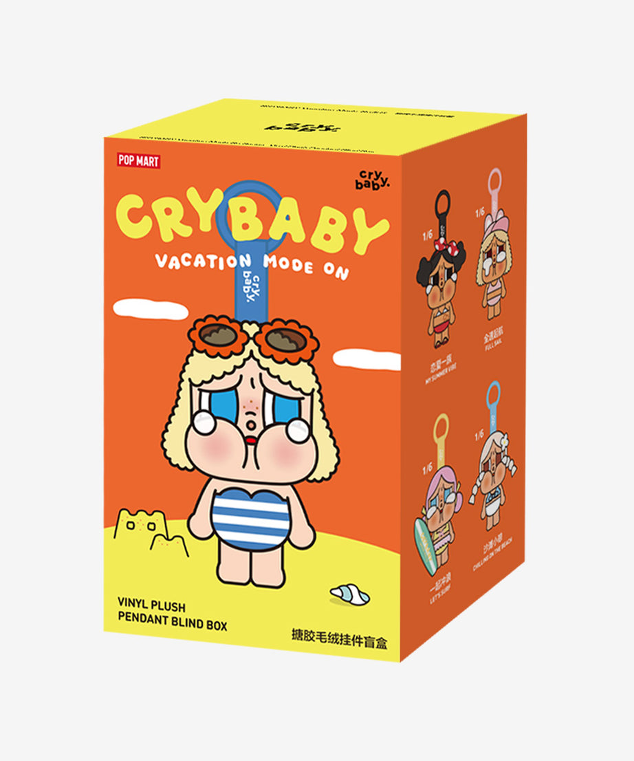 Pop Mart - Original Crybaby Vacation Mode On Series Vinyl Plush Doll Surprise Blind Box