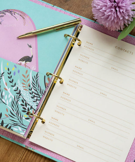 Portico Designs - Sara Miller: Ostrich and Palm Trees Organizer Planner