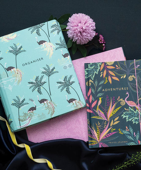 Portico Designs - Sara Miller: Ostrich and Palm Trees Organizer Planner