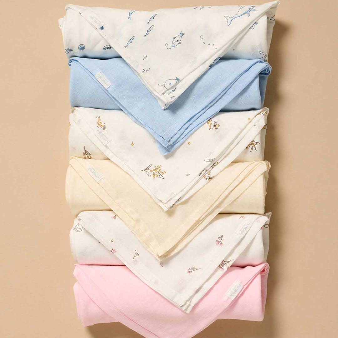 Purebaby Muslin Wrap 2 Pack - Wheat Wattle Bee-Muslin Wraps-Wheat Wattle Bee-One Size | Natural Baby Shower