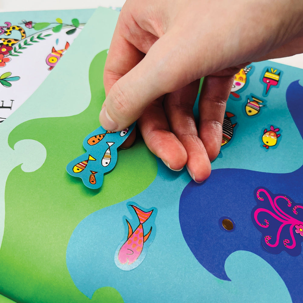 Rachel Ellen - Love Our Planet Sticker Scene Colouring & Activity Book