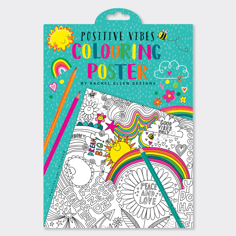 Rachel Ellen - Positive Vibes Dev Coloring Posters