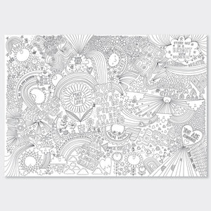 Rachel Ellen - Positive Vibes Giant Colouring Posters