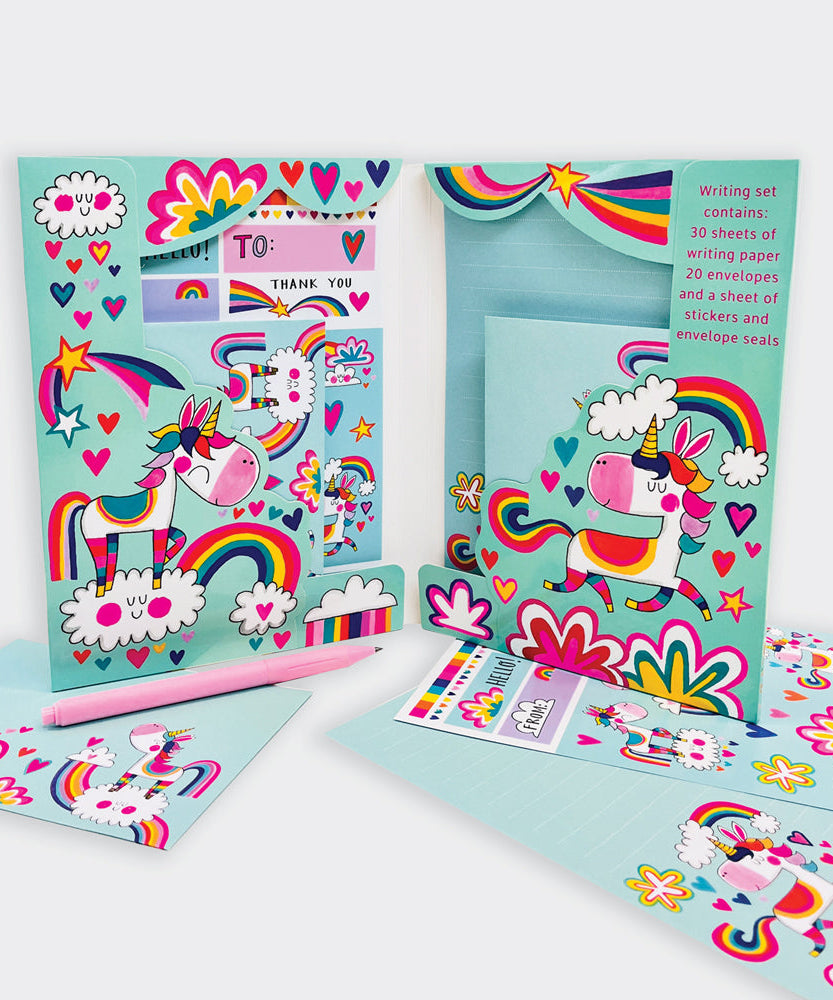 Rachel Ellen - Rainbow Unicorn Letter Writing Set