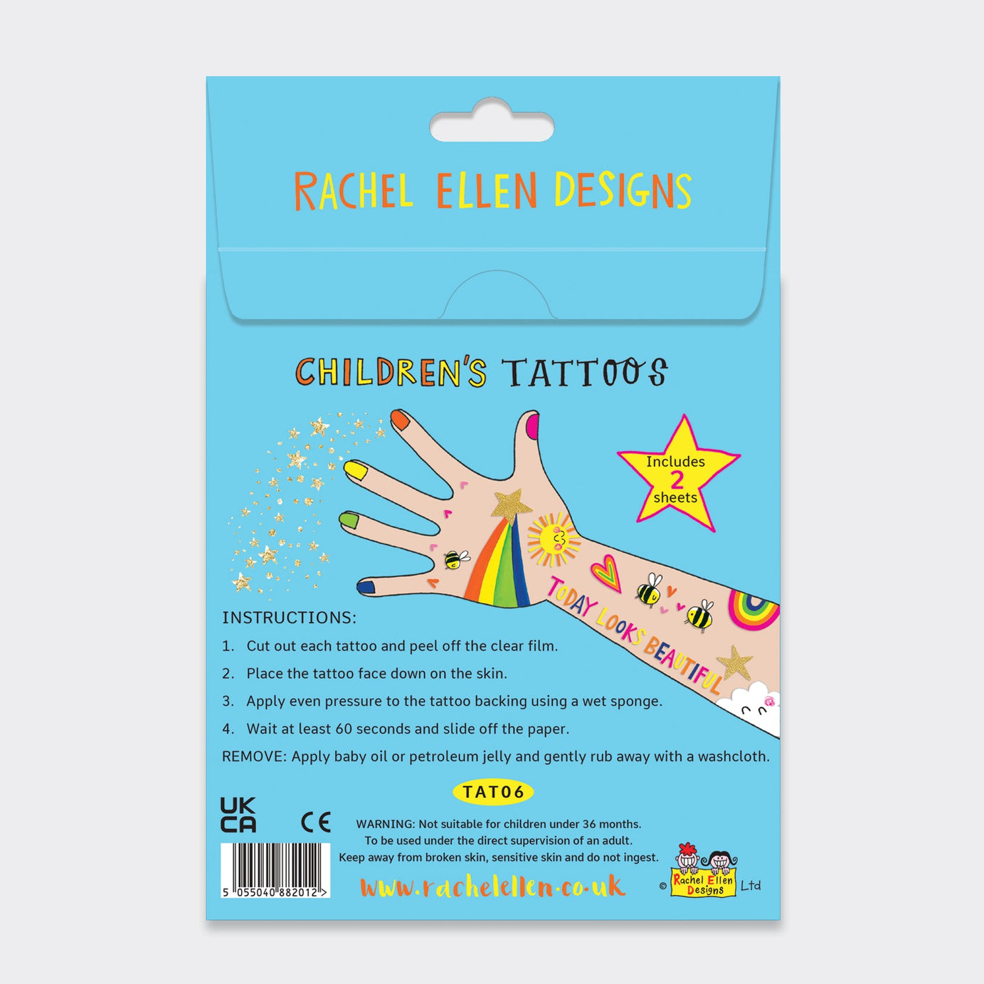 Rachel Ellen - Sunny Days Children's Temporary Tattoos