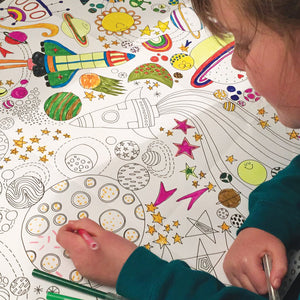Rachel Ellen - To The Moon Giant Colouring Posters