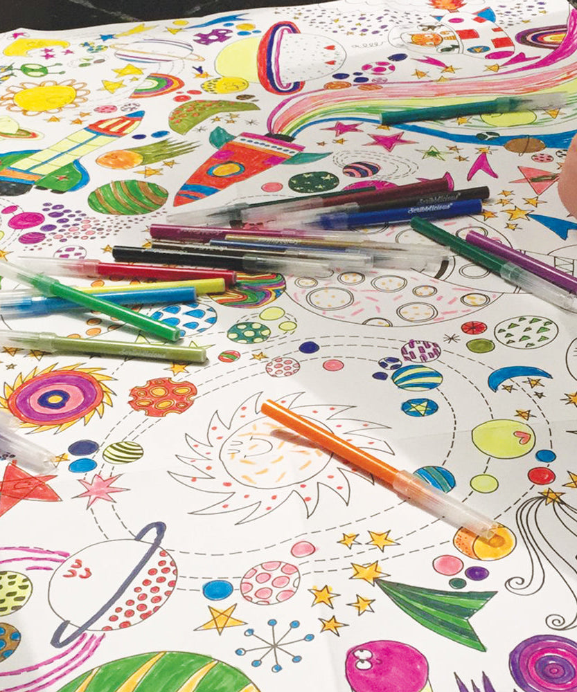 Rachel Ellen - To The Moon Dev Coloring Posters