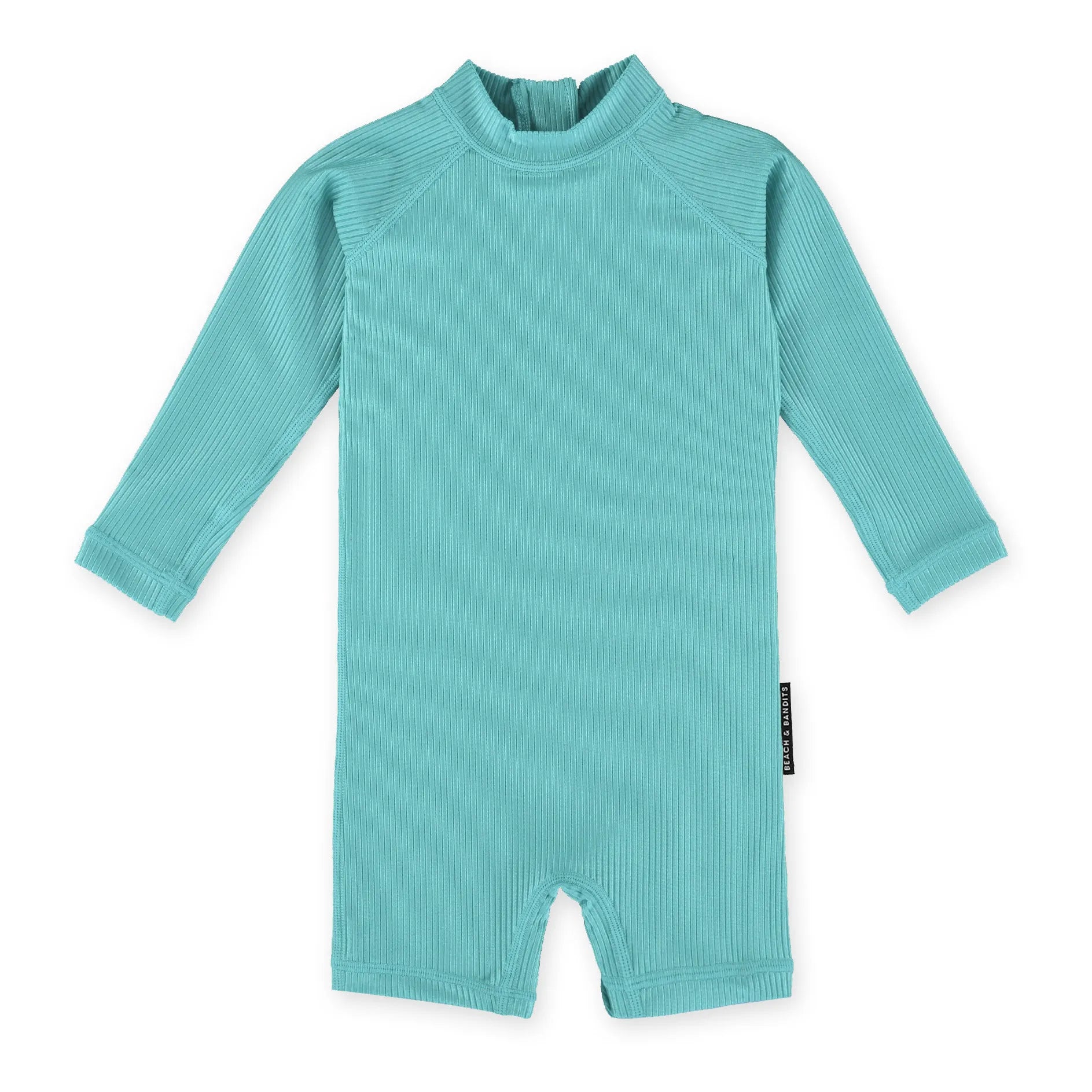 Beach & Bandits - Ribbed UV-Protection Swimsuit | Turquoise
