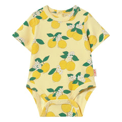 Tinycottons - Ribbed Romper Orange Organic Cotton | Light Yellow