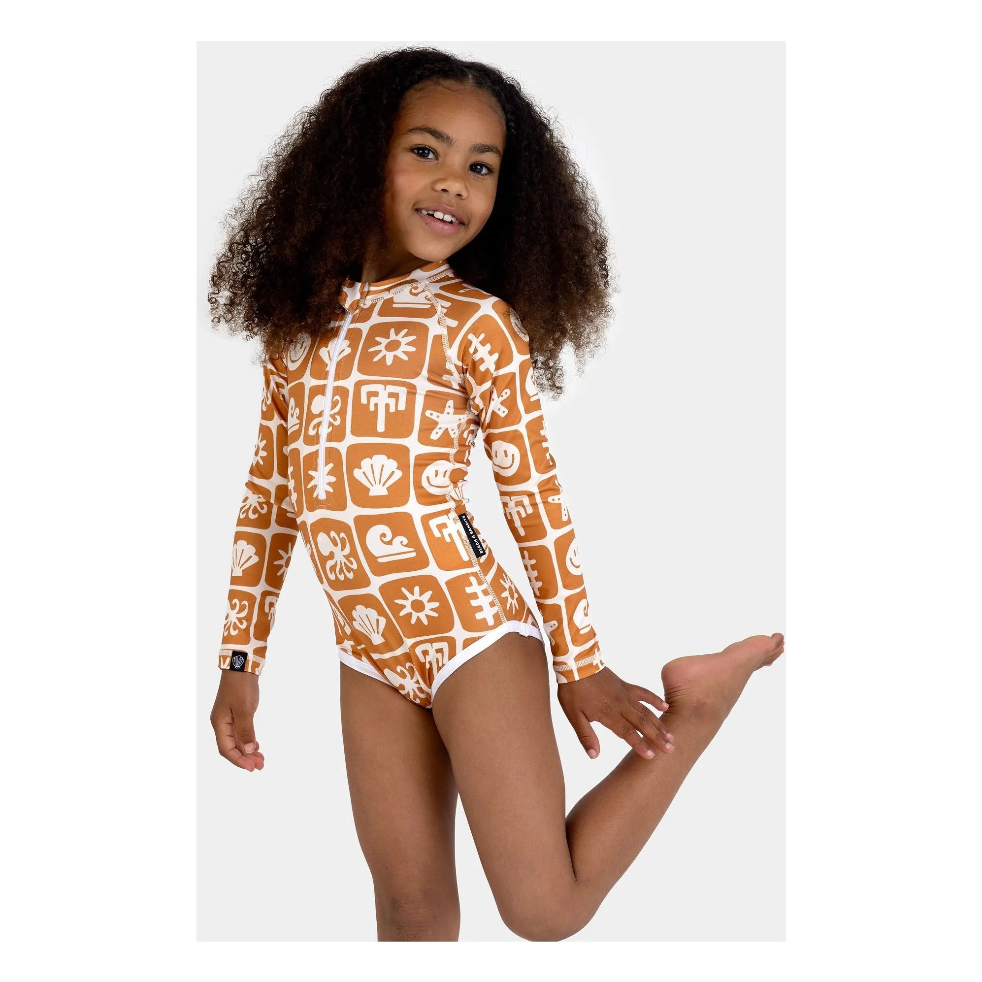 Beach & Bandits - Sea Smiley UV-Protected Swimsuit Recycled Fibers | Terracotta