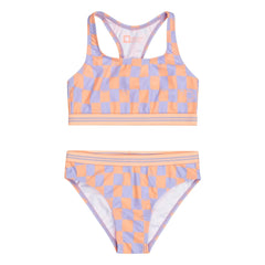 Tumble N'Dry - Serra Damier Swimwear Recycled Fibres | Lavender