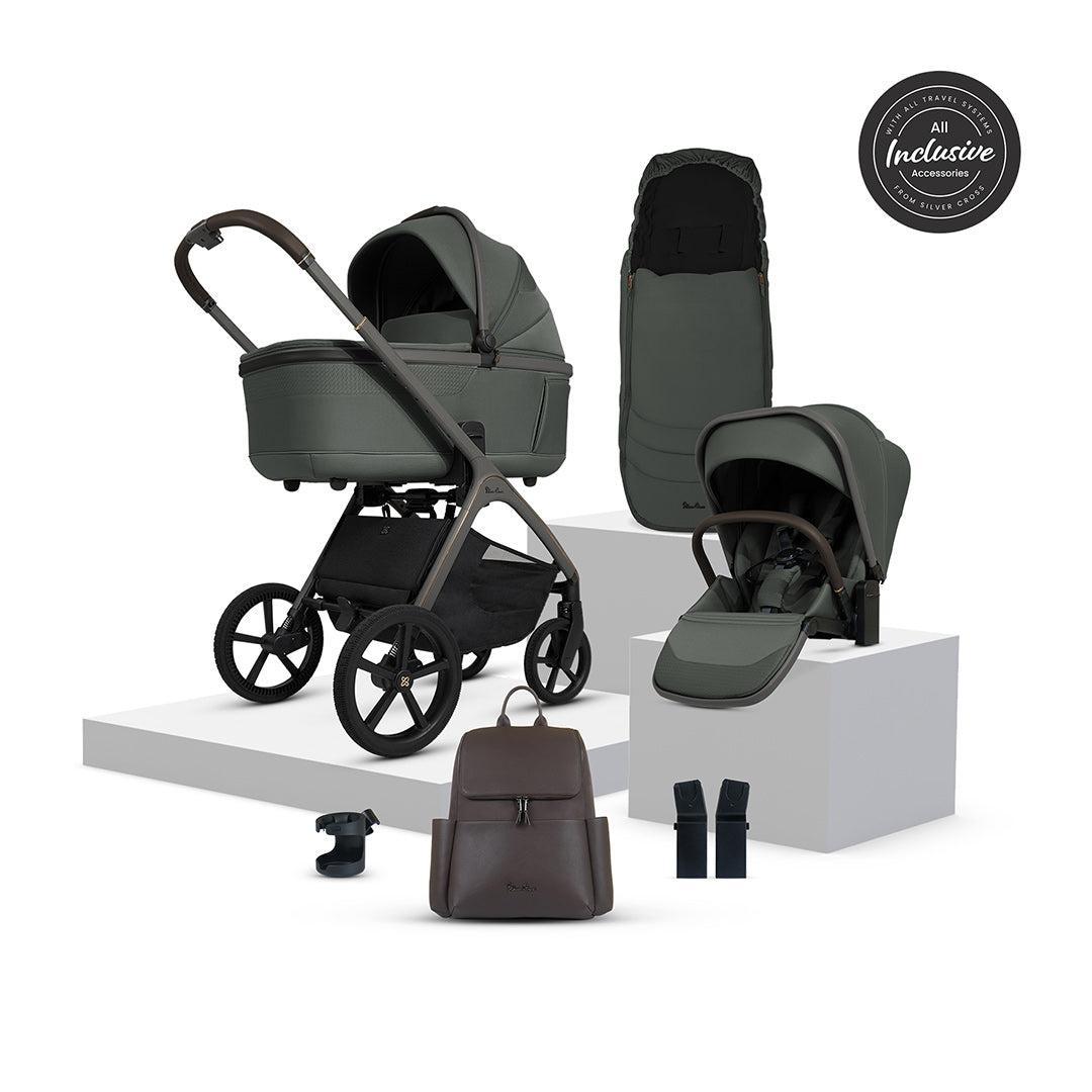 Silver Cross Cove Pushchair Accessory Bundle - Pewter-Strollers-Pewter- | Natural Baby Shower