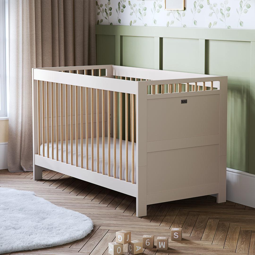 Silver Cross Seville Cot Bed - Cashmere Oak-Cot Beds-Cashmere Oak- | Natural Baby Shower