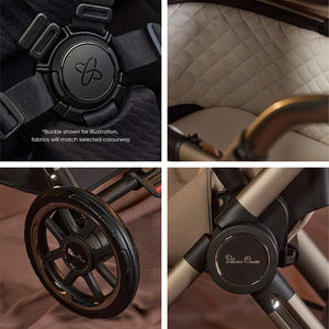 Silver Cross Reef 2 SPECIAL EDITION Ultimate 360 Bundle-Travel Systems-Frappe-Iconic Black | Natural Baby Shower