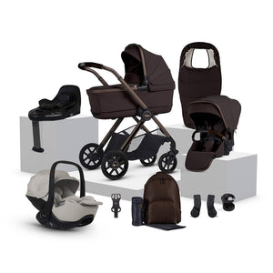 Silver Cross Reef 2 SPECIAL EDITION Ultimate 360 Bundle-Travel Systems-Ganache-Natural Taupe | Natural Baby Shower