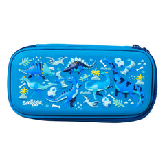 Smiggle - 3D Embossed Hardtop Blue Small Pencil Case