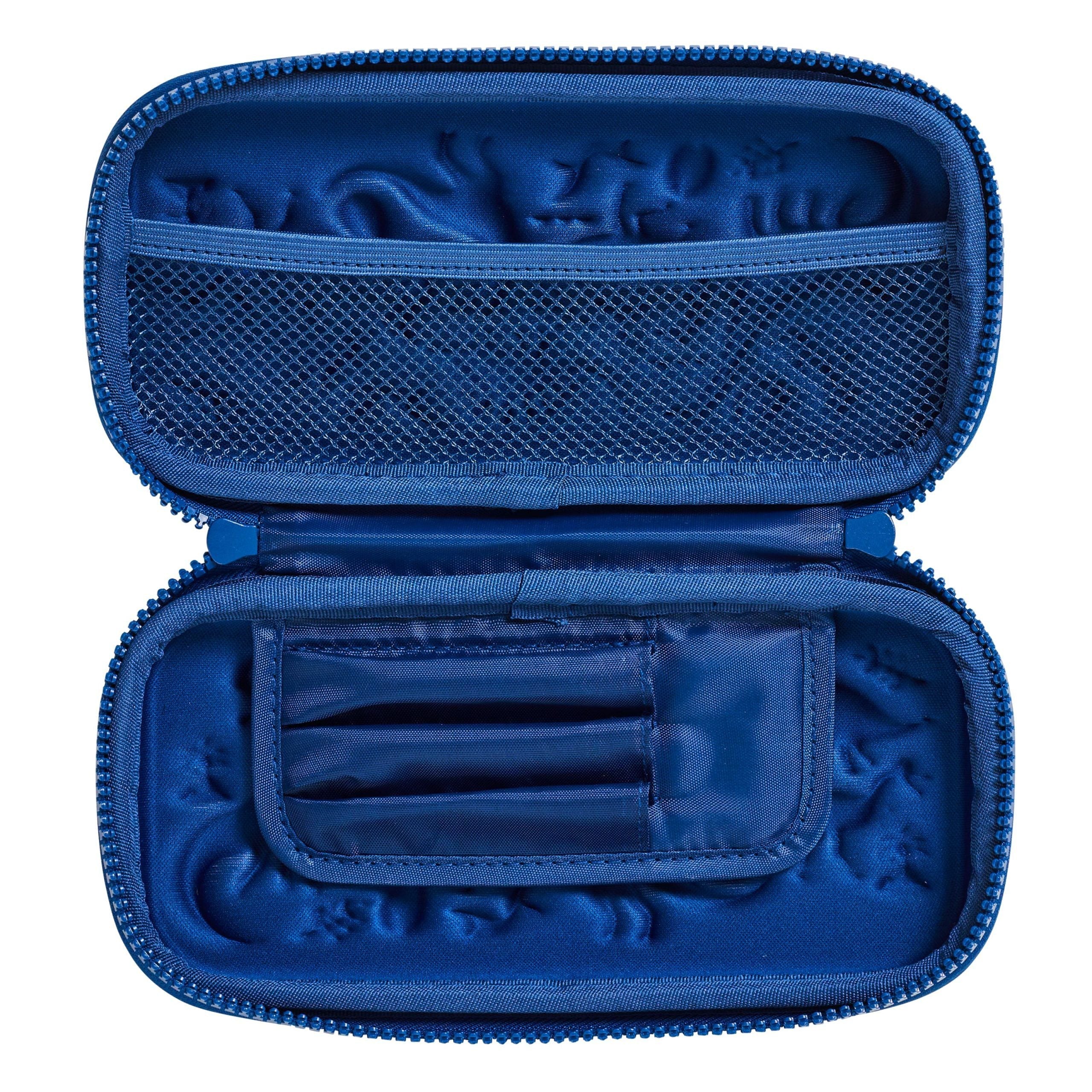 Smiggle - 3D Embossed Hardtop Blue Small Pencil Case